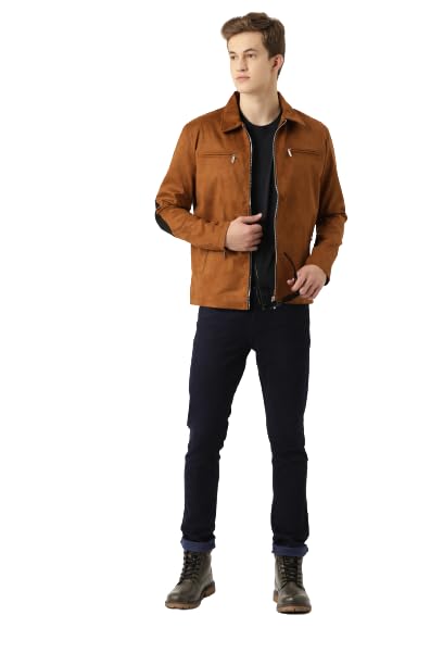 Leather Retail Suede Faux Leather Jacket For Men's - Image 2