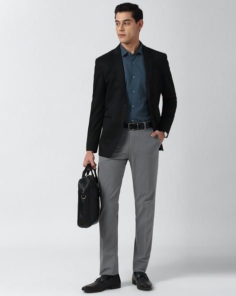 Firm Stylish Black Advocate Blazer for Men - Image 2