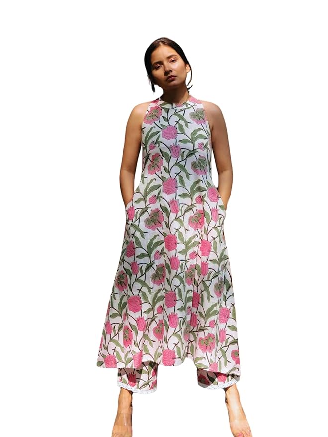 Women Rayon A-Line Regular Fit Kurta Set