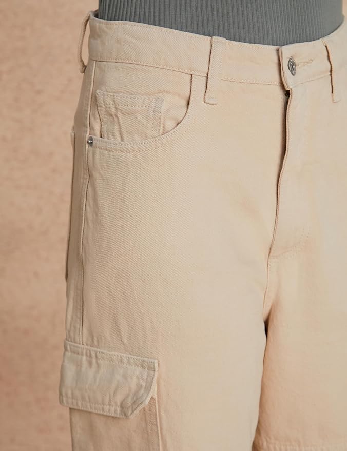 Symbol Women's Wide Leg Cargo Jeans - Image 6