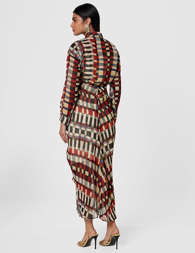 BIBA Women Georgette A Line Printed Dress - Image 3