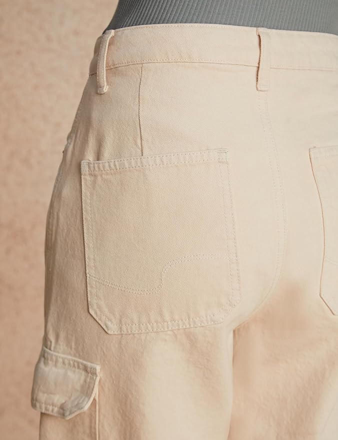 Symbol Women's Wide Leg Cargo Jeans - Image 4