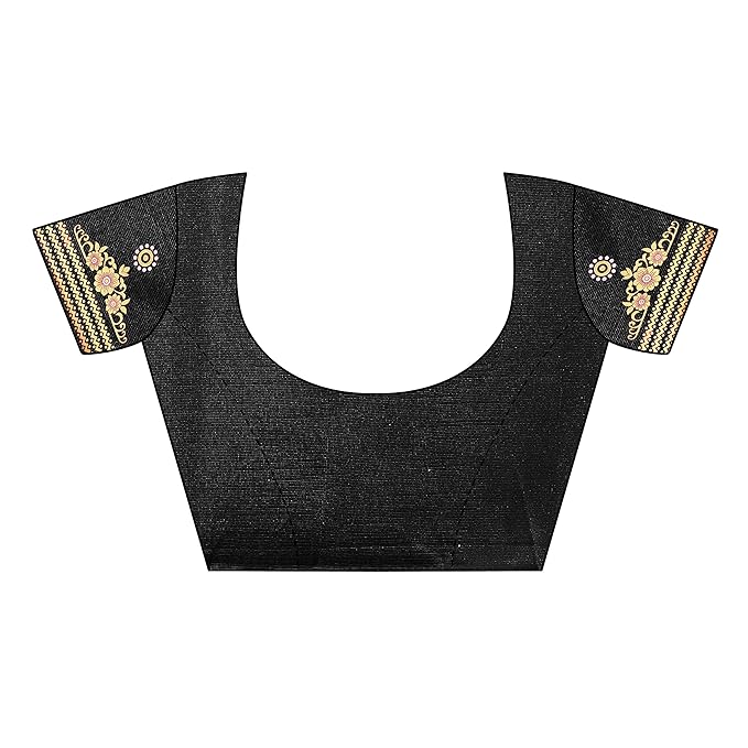 Zoya Silk Printed Saree with Blouse Piece - Image 5